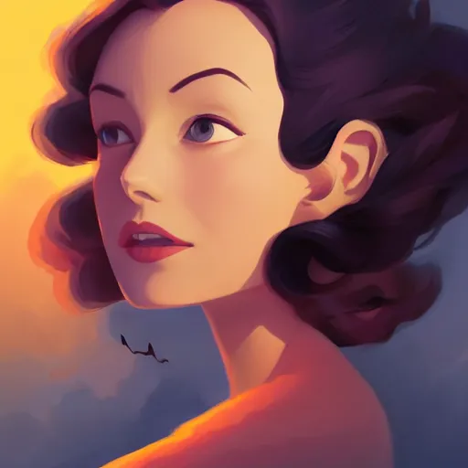 Image similar to face icon stylized minimalist gone with the wind 1 9 3 9, loftis, cory behance hd by jesper ejsing, by rhads, makoto shinkai and lois van baarle, ilya kuvshinov, rossdraws global illumination