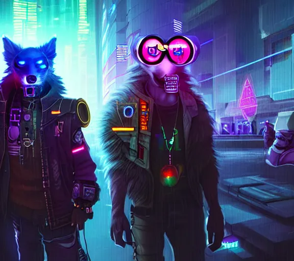 Image similar to high - resolution photograph from a cyberpunk era furry fandom convention ( midwest furfest 2 0 4 7 ), taking place after the genetic revolution and quantum singularity. photorealistic.