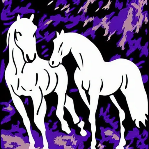 Image similar to horses color by numbers