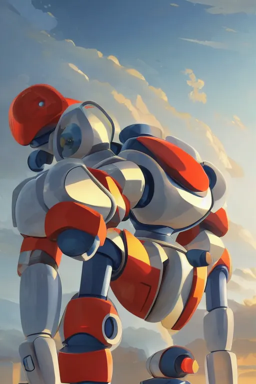 Image similar to metabots medabots medarotto medarot robot minimalist comics, behance hd by jesper ejsing, by rhads, makoto shinkai and lois van baarle, ilya kuvshinov, rossdraws global illumination ray tracing hdr radiating a glowing aura