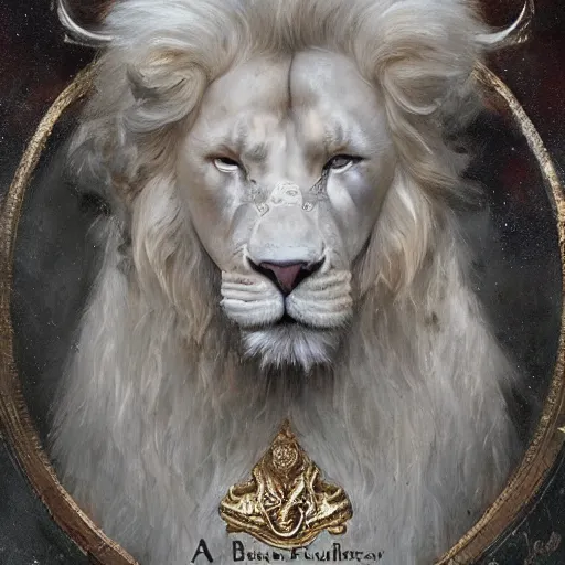 Image similar to a beautfiul award winning commission portrait of an anthro albino lion wearing diamond victorian armour,digital art,art by greg rutkowski,character design by charles bowater,photorealistic,ross tran,hyperdetailed,detailed face,fascinating,2021,western comic style