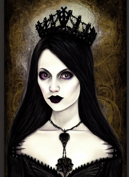 Prompt: gothic princess portrait. by eleanor vere boyle