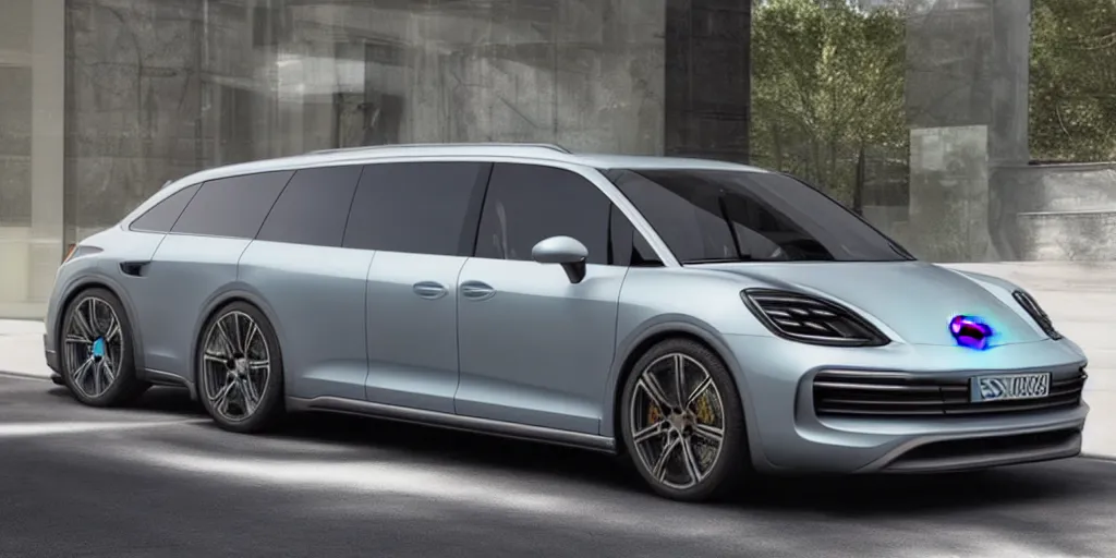 Image similar to “2021 Porsche Minivan, ultra realistic, 4K, high detail”