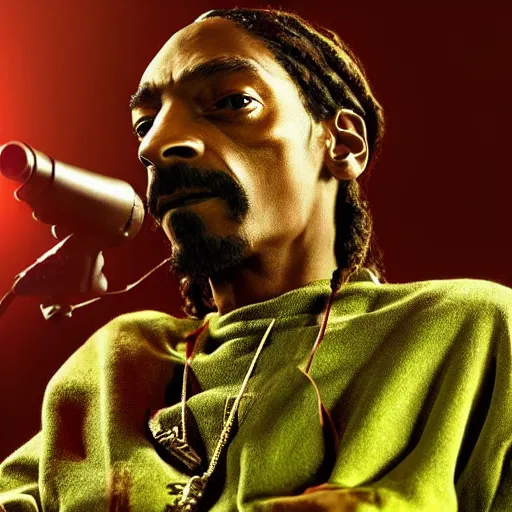 Prompt: snoop dogg made of marijuana bud, weta 8 k hyper realistic detailed cinematic still, volumetric lighting surreal photorealism