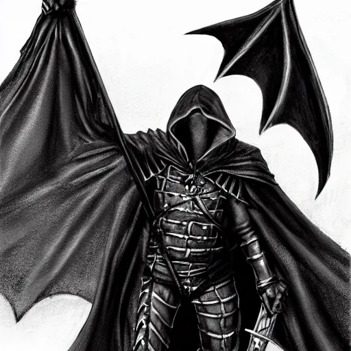 Image similar to a realistic full body of Konnor, a dragonblood, a black hood with black robes, holding a sword, extremely realistic and detailed,