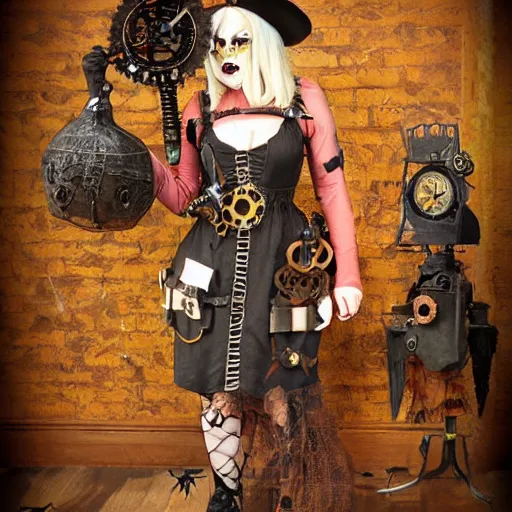 Prompt: steampunk halloween