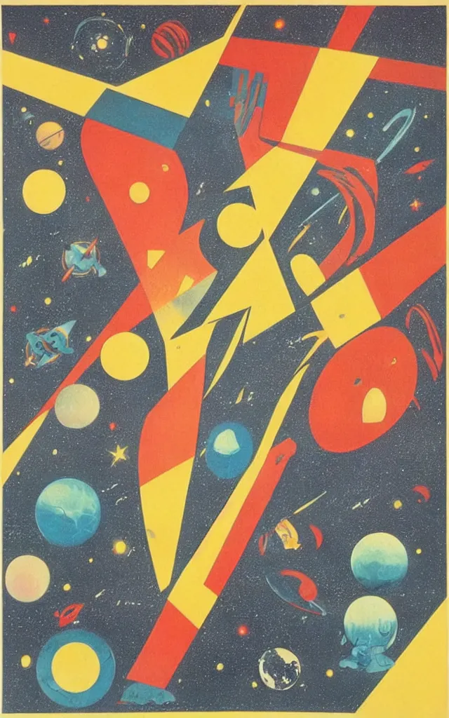 Image similar to space fantasy. bauhaus art.