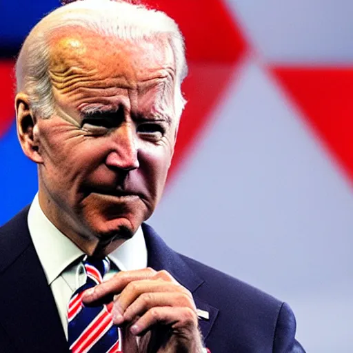 Image similar to joe biden looking for his keys in his hand