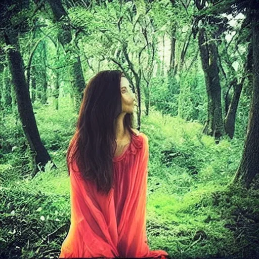 Prompt: “beautiful woman in nature”