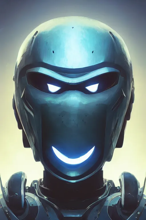 Image similar to epic mask helmet robot ninja portrait stylized as fornite style game design fanart by concept artist gervasio canda, behance hd by jesper ejsing, by rhads, makoto shinkai and lois van baarle, ilya kuvshinov, rossdraws global illumination radiating a glowing aura global illumination ray tracing hdr render in unreal engine 5