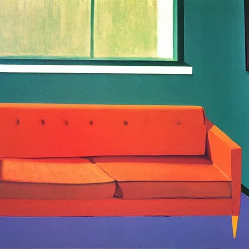 Image similar to Couch Surfing by David Hockney, Andy Shaw, Edward Hopper, 1968, exhibition catalog