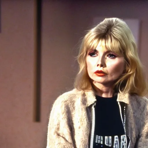 Prompt: high quality still of young Debbie Harry guest starring on That 70s Show