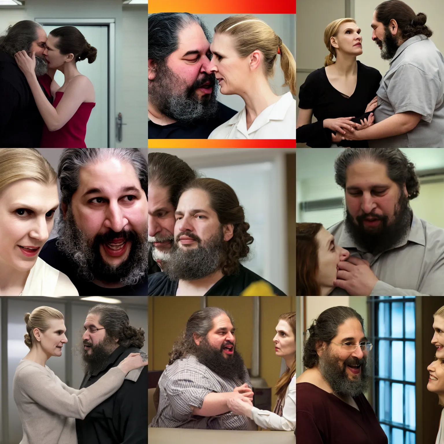 Prompt: kim wexler strangles richard stallman