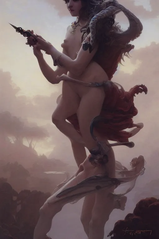 Image similar to Daniel day lewis, D&D, fantasy, intricate, seductive, cinematic lighting, highly detailed, beautiful, digital painting, artstation, masterpiece, concept art, smooth, sharp focus, illustration, art by Artgerm peter mohrbacher Greg Rutkowski and william-Adolphe Bouguereau