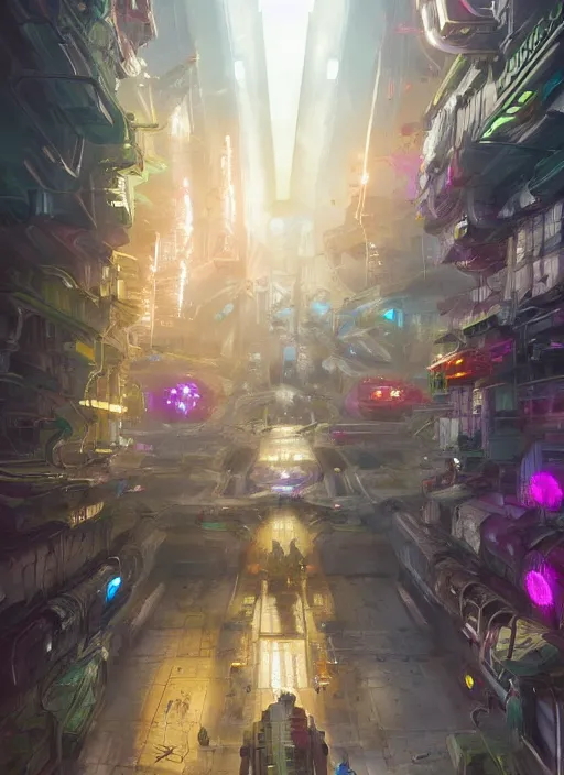 Prompt: cyberpunk netrunner flower bloom by vladimir volegov and alexander averin and peder mørk mønsted and adrian smith and raphael lacoste