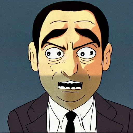 Prompt: Mr.Bean by Studio Ghibli