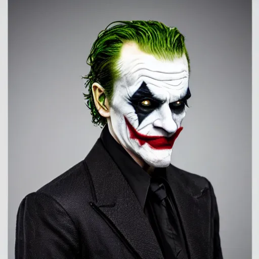 Image similar to professional portrait of the 2 0 1 9 joker wearing a imperial gallic c helmet, 8 k, very detailed, very intricate,