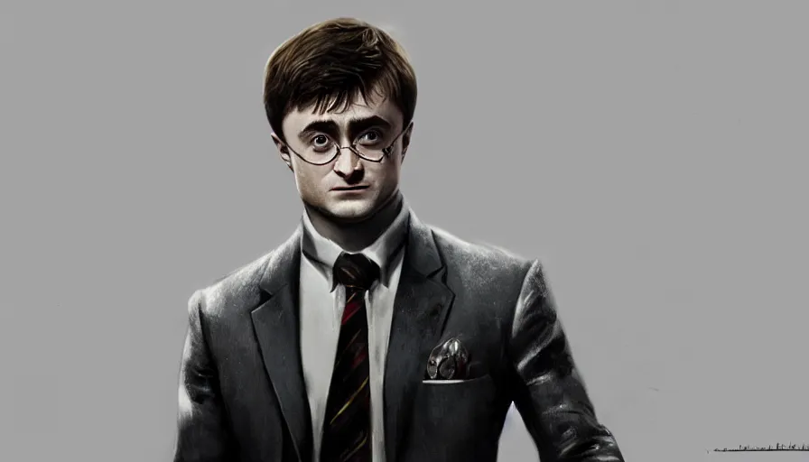 Prompt: Daniel Radcliffe is James Bond, hyperdetailed, artstation, cgsociety, 8k