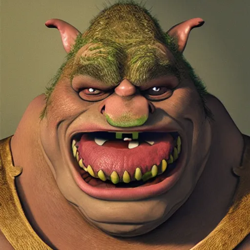 Image similar to an ogre with two mouths