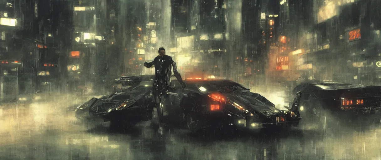 Image similar to screenshot from blade runner movie, intricate, elegant, highly detailed, octane rendering, greg manchess, syd mead, liepke, ruan jia, craig mullins, ridley scott