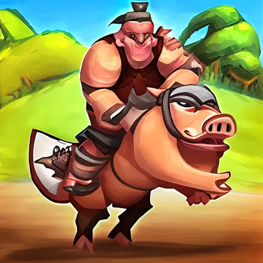 Image similar to hog rider