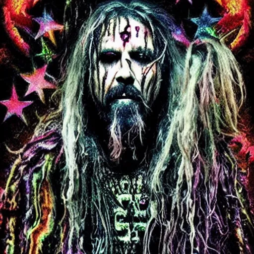 Image similar to rob zombie psychedelic nightmare
