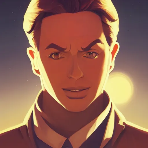 Image similar to face icon stylized minimalist casablanca, loftis, cory behance hd by jesper ejsing, by rhads, makoto shinkai and lois van baarle, ilya kuvshinov, rossdraws global illumination