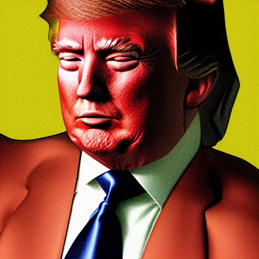 Image similar to hyper realistic photo of donald trump as a playboy model, proportional body