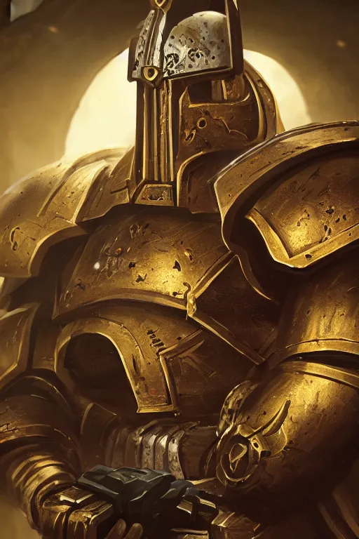 Image similar to armor portrait heros warhammer 4 0 k horus heresy fanart - the primarchs emperor by johannes helgeson animated with vfx concept artist & illustrator global illumination ray tracing hdr fanart arstation zbrush central hardmesh 8 k octane renderer comics stylized