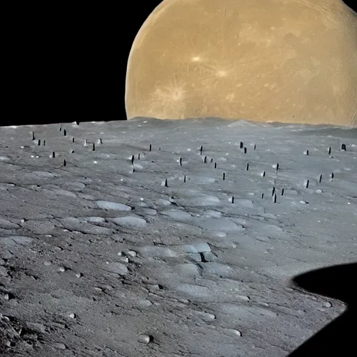 Image similar to advanced civilization on the moon