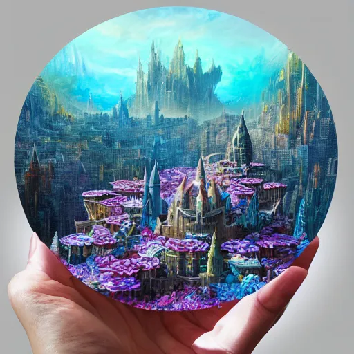 Image similar to minature tabletop city made of flower petals, in the style of tomasz alen kopera and fenghua zhong and peter mohrbacher, mystical colors, rim light, beautiful lighting, 8 k, stunning scene, raytracing, octane, trending on artstation