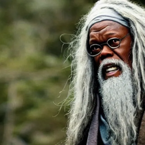 Image similar to Samuel L Jackson as Gandalf