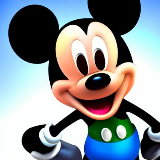 Image similar to ultra realistic mickey mouse