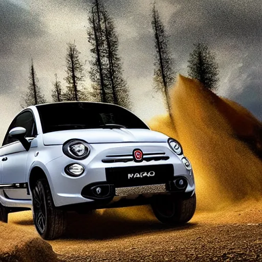 Image similar to fiat 5 0 0 offroad truck panorama