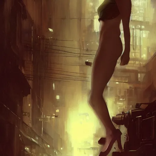 Prompt: emma stone, hyperrealistic full figure, bladerunner street alley, art of elysium by frank frazetta and by jeremy mann and by alphonse mucha, fantasy art, photo realistic, dynamic lighting, artstation, full figure poster, volumetric lighting, very detailed face, 4 k, award winning