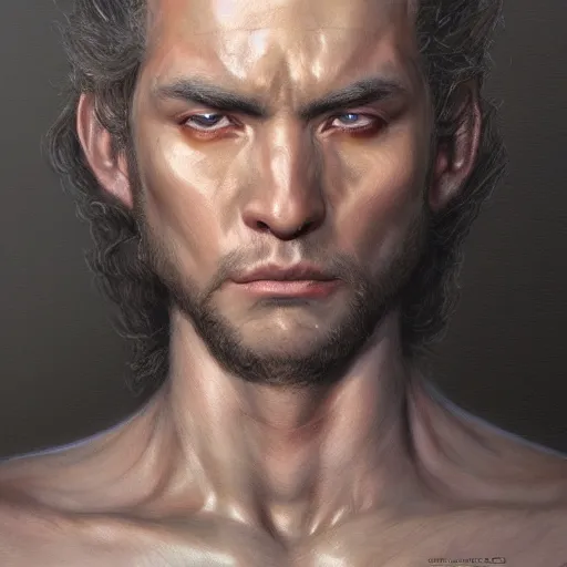 Image similar to baki as a realistic fantasy d & d character, close - up portrait art by donato giancola and greg rutkowski, realistic face, digital art, trending on artstation