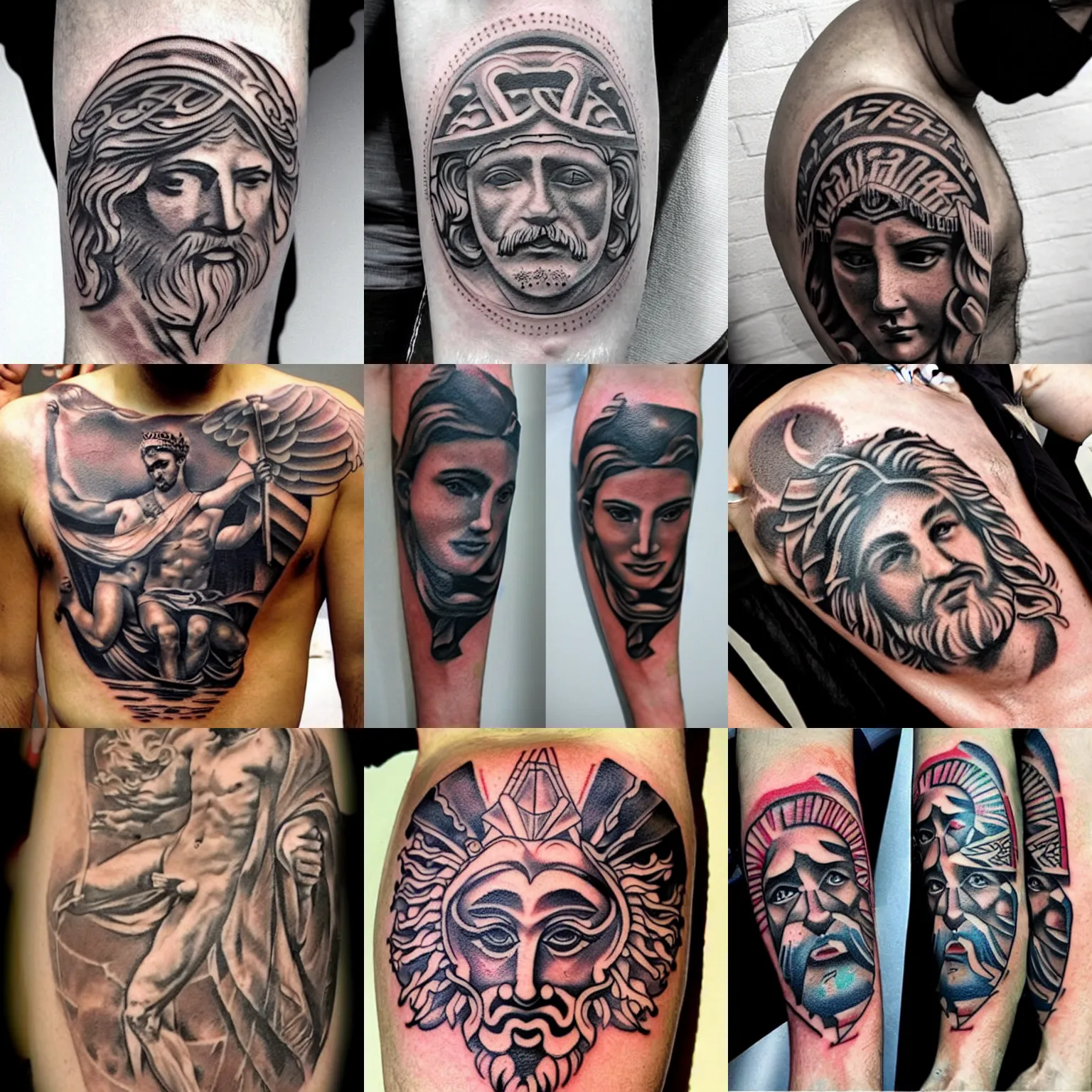 Greek Mythology Tattoos  GET a custom Tattoo design 100 ONLINE