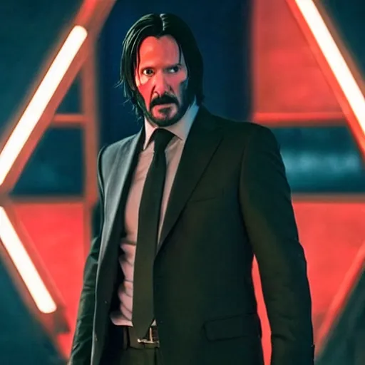 Image similar to john wick with the avengers mcu, dramatic, epic, cinematic