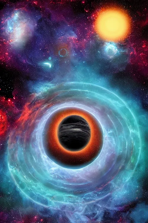 Image similar to The end of all existence in the universe as viewed from earth, digital artwork