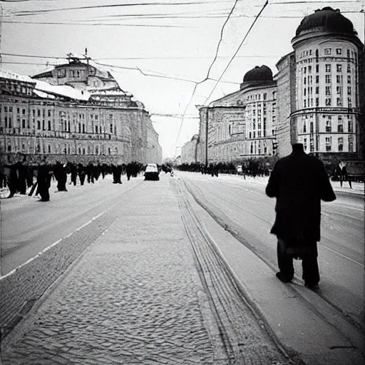 Prompt: “Tverskaya Street, Moscow, USSR, 2040. Photo by Anderson K.”