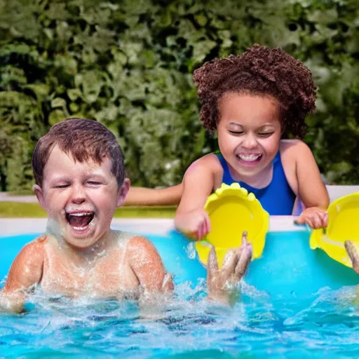 Image similar to drowning in mash potatoes swimming pool while children laugh digital photo