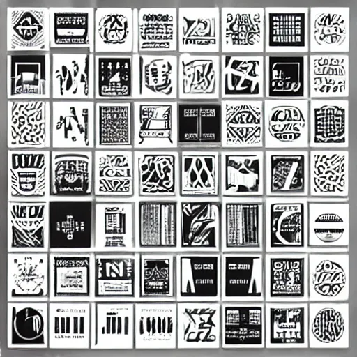 Image similar to black on white graphic design stickers in style of david rudnick, eric hu, y 2 k, brutalism