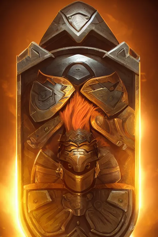 Image similar to shield fantasy epic legends game icon stylized digital illustration radiating a glowing aura global illumination ray tracing hdr fanart arstation by ian pesty and katarzyna da „ bek - chmiel