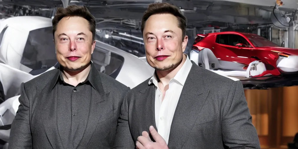 Image similar to elon musk, muscular