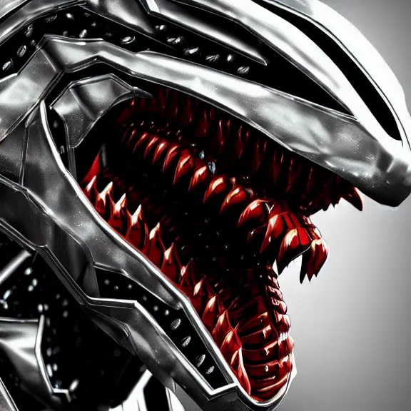 Prompt: close up mawshot of a perfect elegant beautiful stunning anthropomorphic hot female robot mecha dragon, with sleek silver metal armor, glowing OLED visor, looking the camera, open dragon maw being highly detailed and living, pov camera looking into the maw, food pov, micro pov, prey pov, vore, digital art, pov furry art, anthro art, furry, warframe art, high quality, 8k 3D realistic, dragon mawshot art, maw art, macro art, micro art, dragon art, Furaffinity, Deviantart, Eka's Portal, G6
