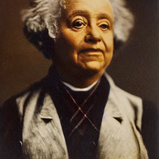 Prompt: sioux einstein portrait