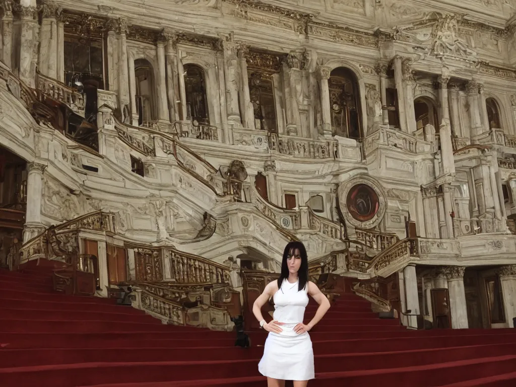 Image similar to Tifa Lockheart at the italian senate.