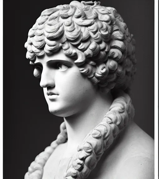 Image similar to photograph of antinous ( real human ), time travel,