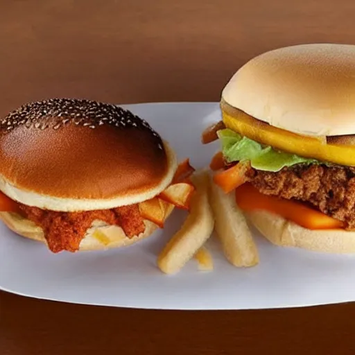 Image similar to Photo from article: Better than popeyes and chick-fil-a inside the new white castle spicy chicken sandwich which changed fast food