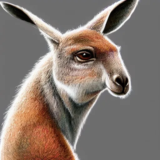 Image similar to a kangaroo as a highly detailed cute face, full body, fantasy art, syle of masami kurumada, illustration, epic, fantasy, intricate, hyper detailed, artstation, concept art, smooth, sharp focus, ray tracing